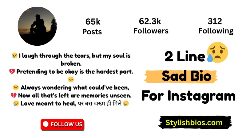 2 Line Sad Bio For Instagram