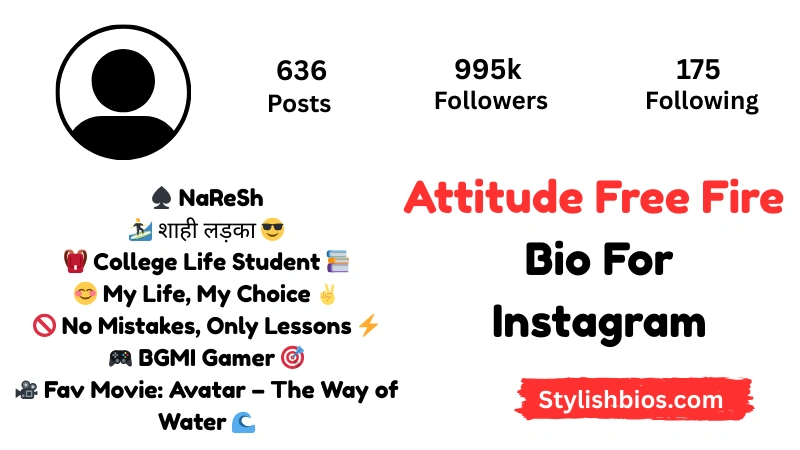Attitude Free Fire Bio For Instagram