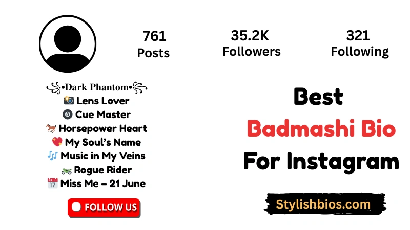 Best Badmashi Bio For Instagram