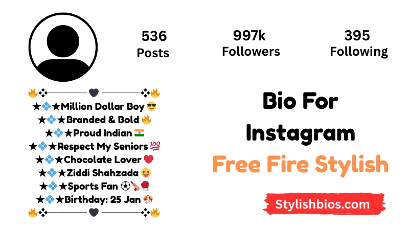 Bio For Instagram Free Fire Stylish