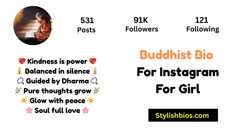 Buddhist Bio For Instagram For Girl