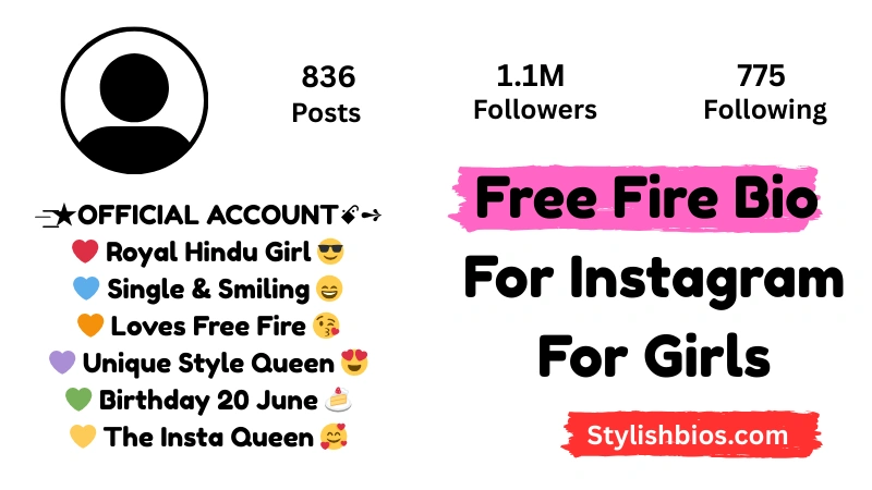 Free Fire Bio For Instagram For Girls