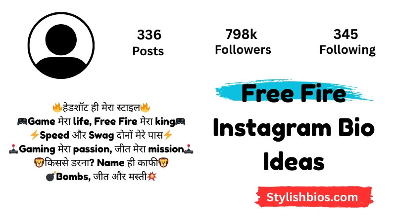 Free Fire Instagram Bio Ideas