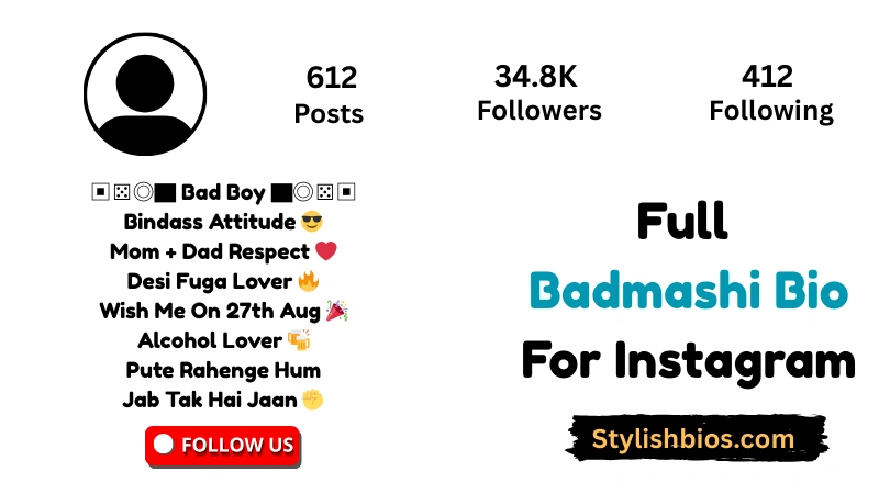 Full Badmashi Bio For Instagram