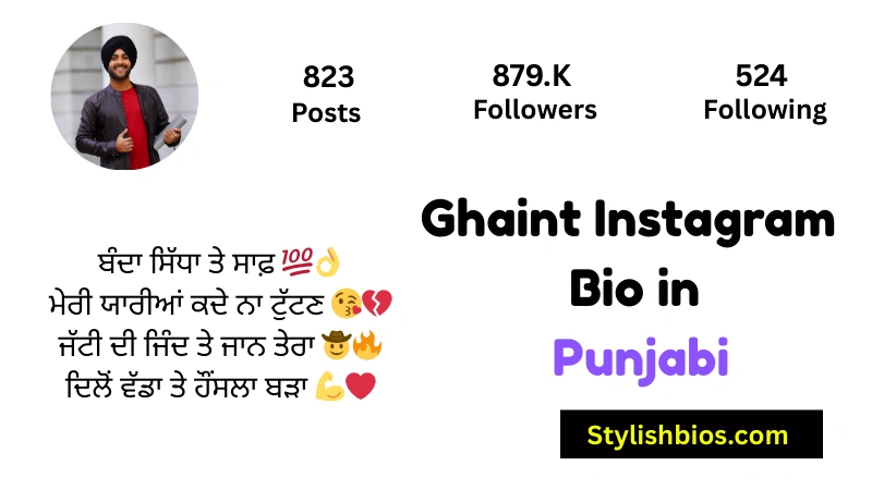 Ghaint Instagram Bio in Punjabi