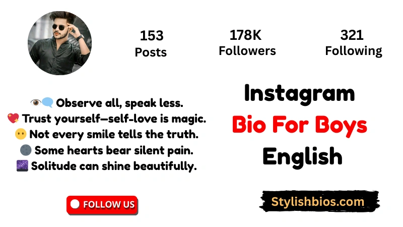 Instagram Bio For Boys English