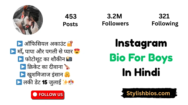 Instagram Bio For Boys In Hindi