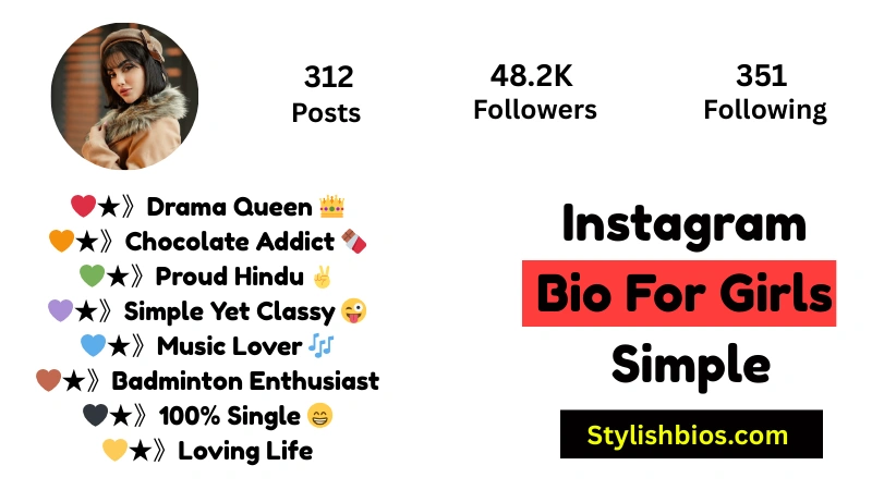 Instagram Bio For Girls Simple