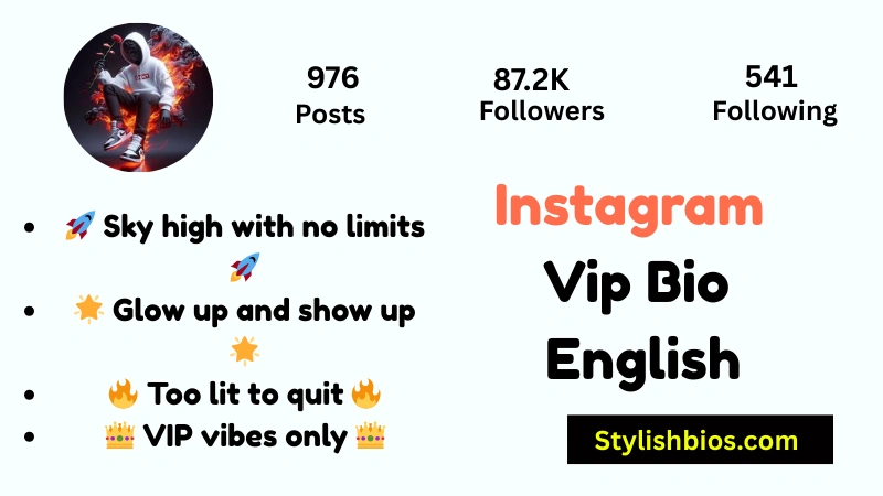Instagram Vip Bio English