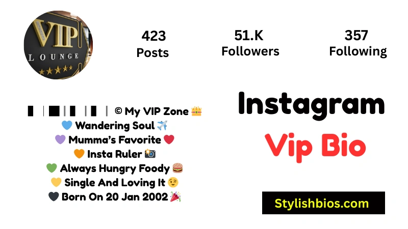 Instagram Vip Bio