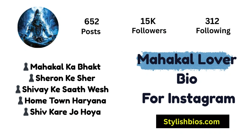 Mahakal Lover Bio For Instagram