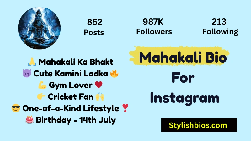 Mahakali Bio For Instagram