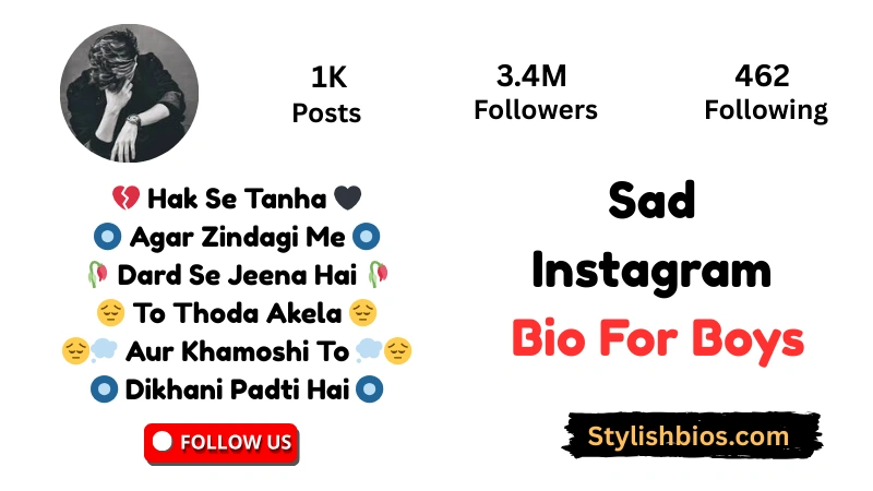 Sad Instagram Bio For Boys