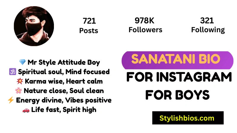 Sanatani Bio For Instagram For Boys