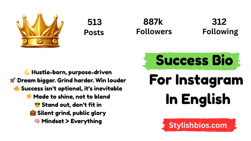 Success Bio For Instagram In English