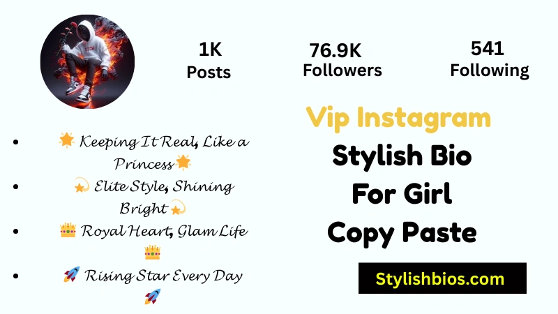 Vip Instagram Stylish Bio For Girl Copy Paste