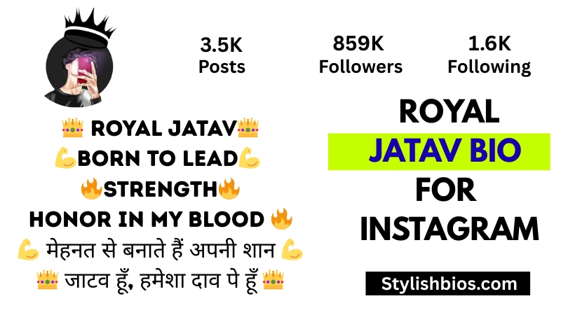 royal jatav bio for Instagram