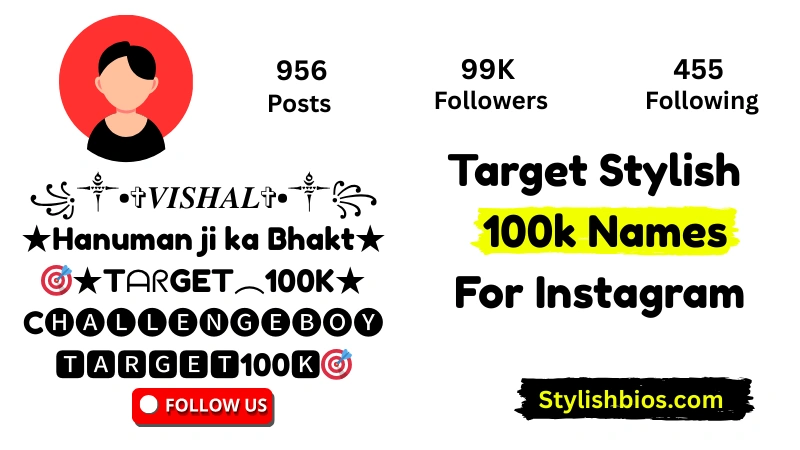 stylish target 100k names for instagram