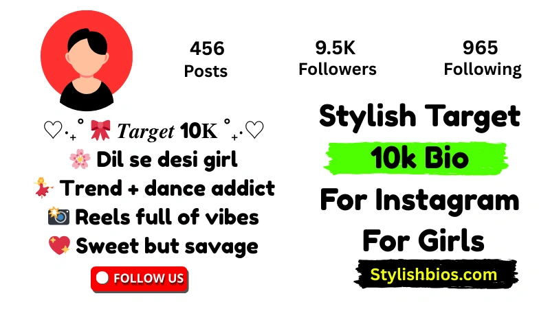target 10k bio for instagram for girls