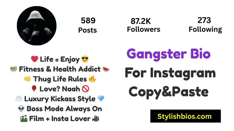Gangster Bio For Instagram Copy And Paste