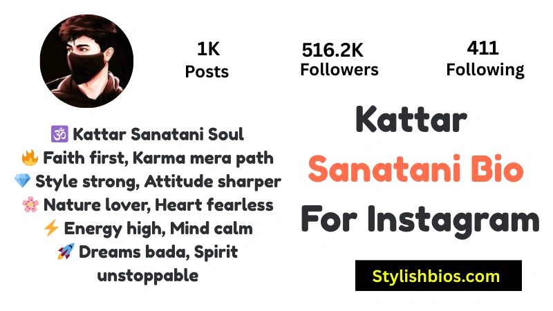 Kattar Sanatani Bio For Instagram