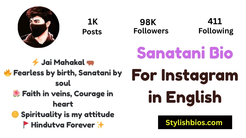 Sanatani Bio For Instagram in English