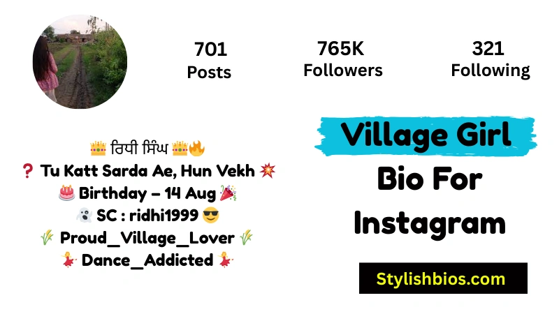 Village Girl Bio For Instagram