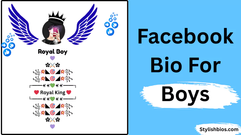 facebook bio for boys