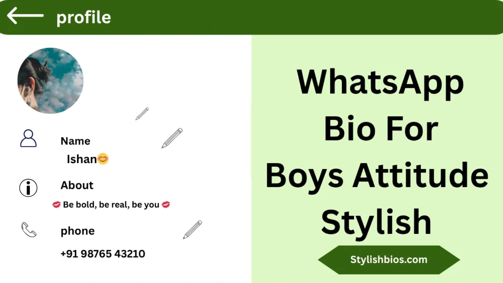 WhatsApp Bio For Boys Attitude Stylish