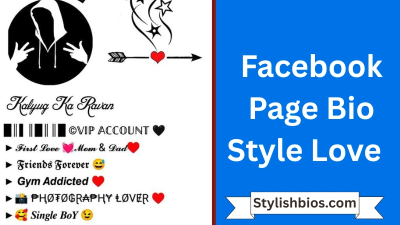 Facebook Page Bio Style Love