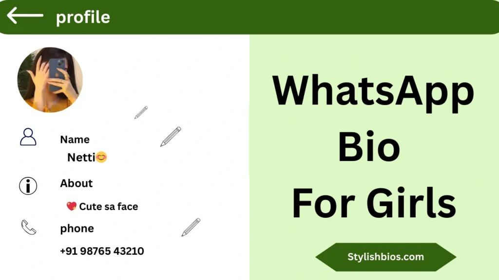 Stylish WhatsApp Bio For Girls