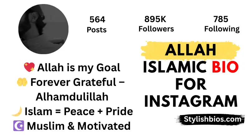 ALLAH Islamic Bio For Instagram