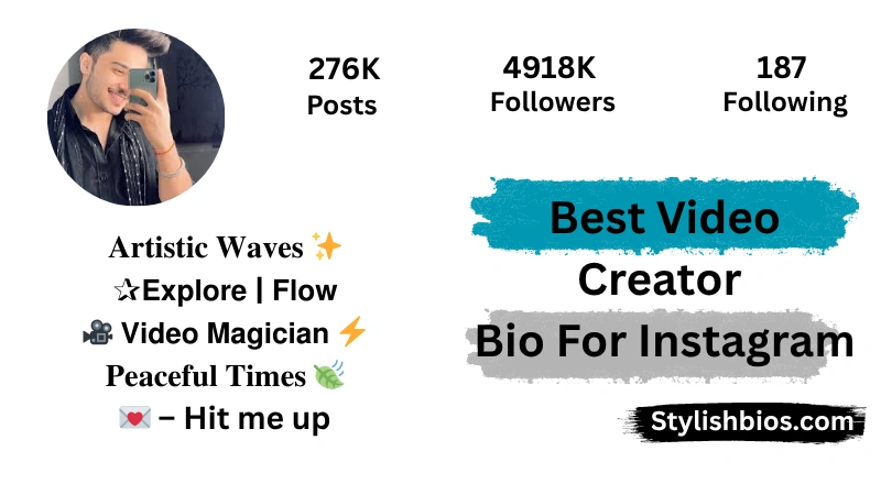 Best Video Creator Bio For Instagram