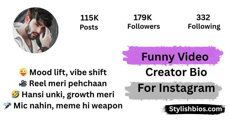 Funny Video Creator Bio For Instagram 