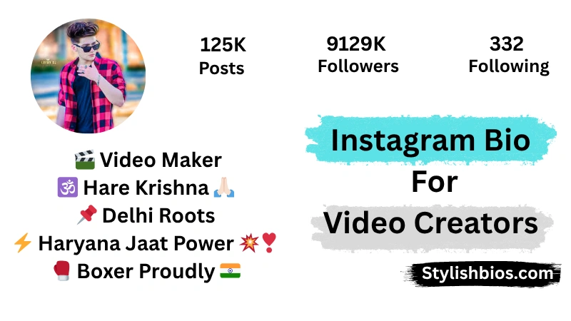 Instagram Bio For Video Creators