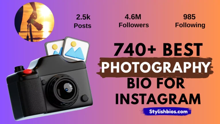 photography bio for instagram