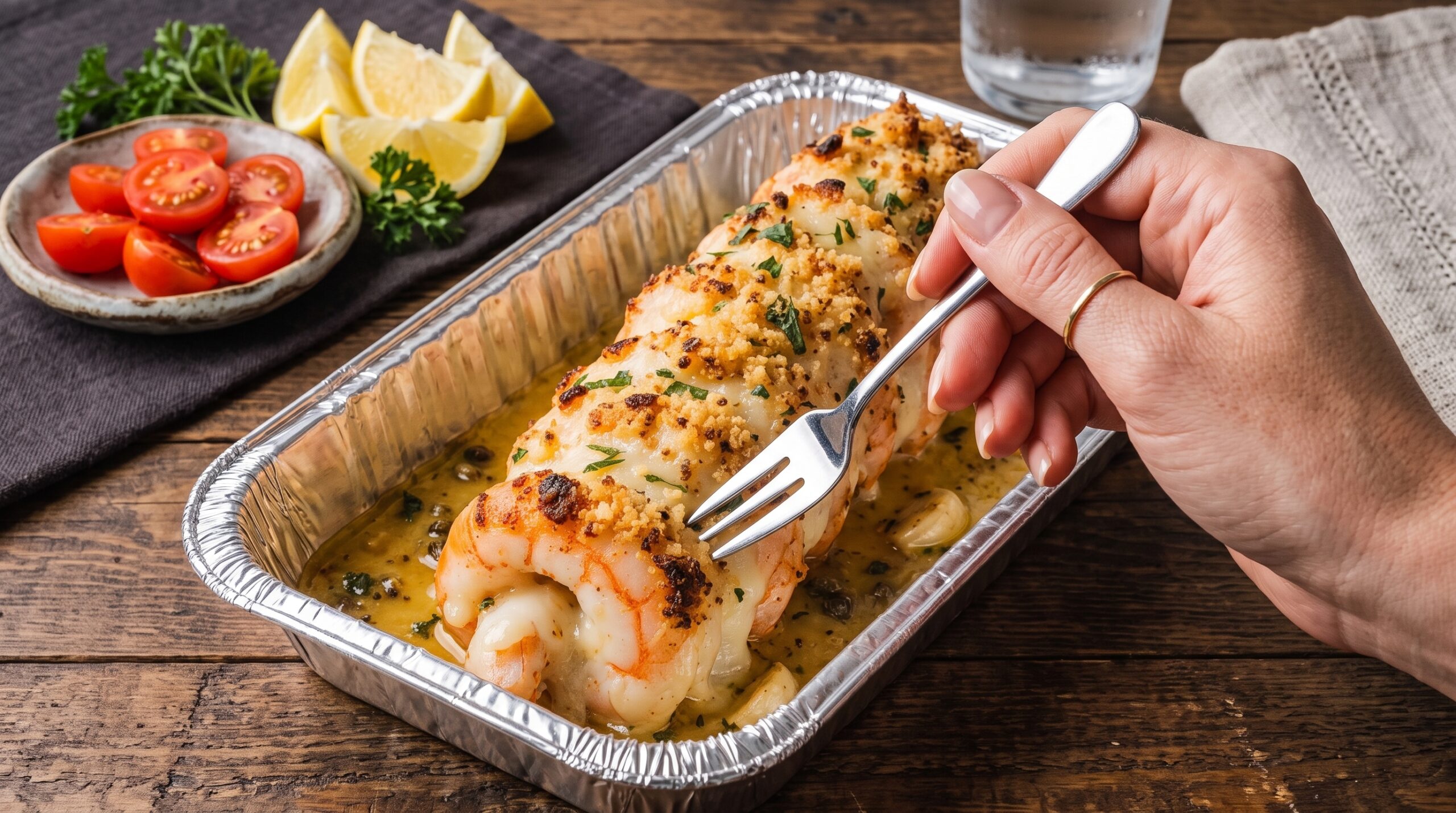 Creamy Cheesy Garlic Butter Baked Shrimp 🍤🧄🧀