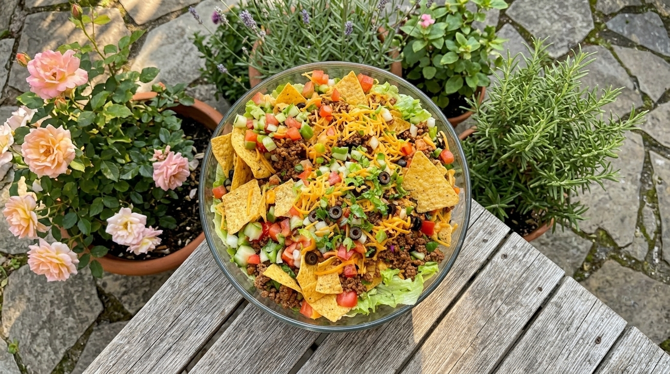 Loaded Beef Taco Salad