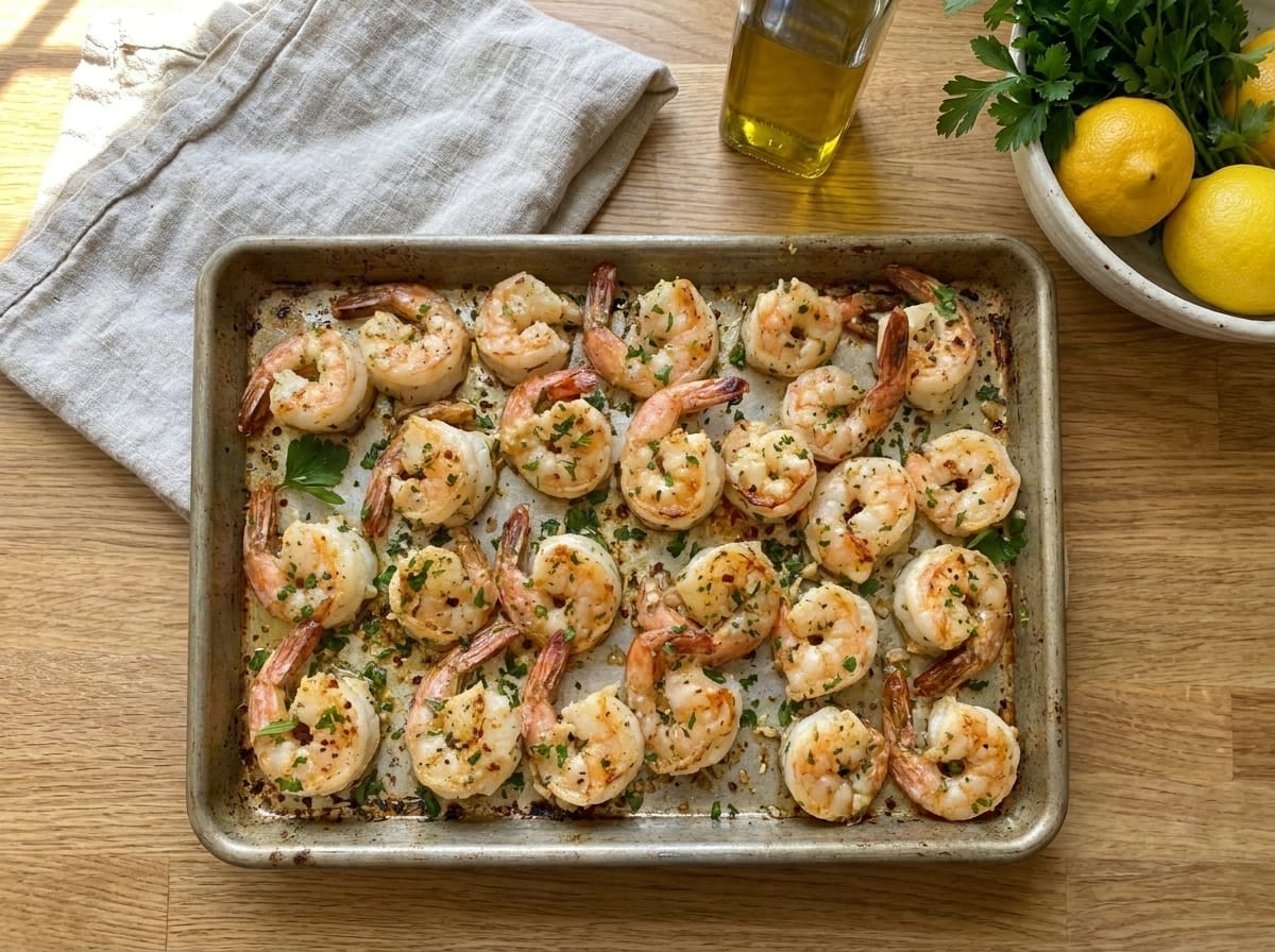 Easy Garlic Butter Baked Shrimp Recipe – Juicy, Buttery, and Packed with Garlic Flavor