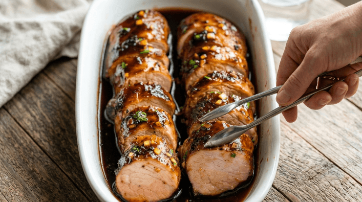 Easy Glazed Pork Tenderloin Recipe – Juicy, Tender & Flavor-Packed Dinner