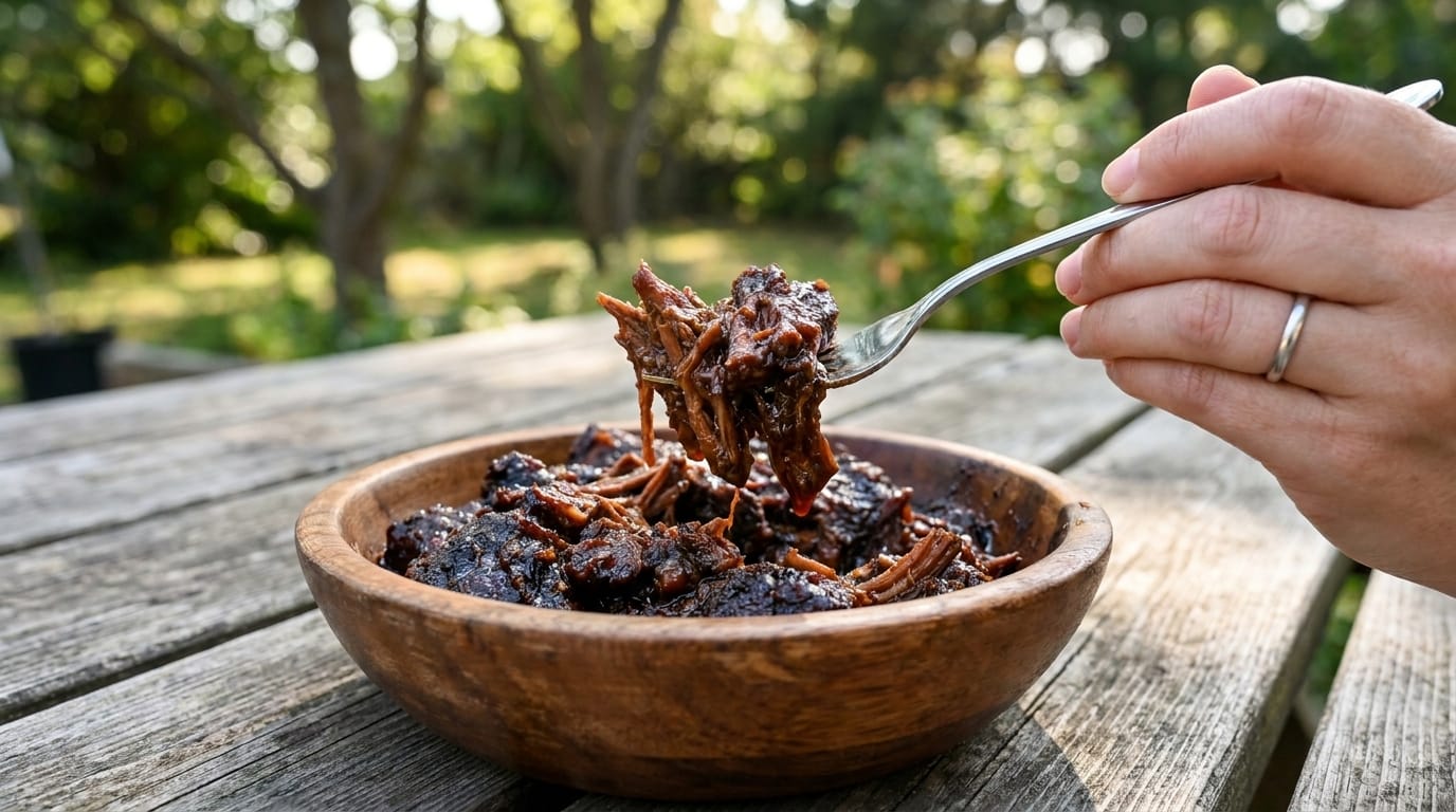 Slow Cooker Sticky Honey Garlic Beef – Tender, Caramelized & Fall-Apart Delicious
