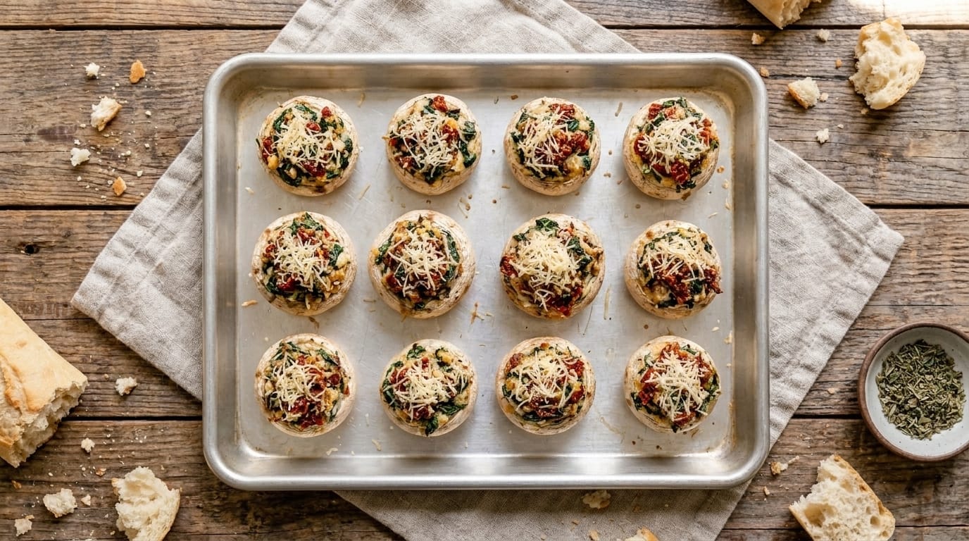 Easy Keto Stuffed Mushrooms Recipe – Low-Carb, Cheesy, and Flavor-Packed