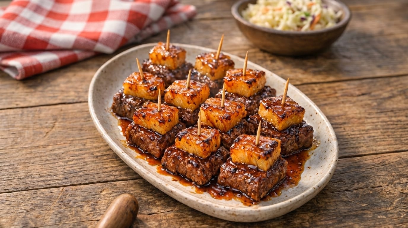 Ultimate Glazed Beef and Pineapple Appetizer Bites