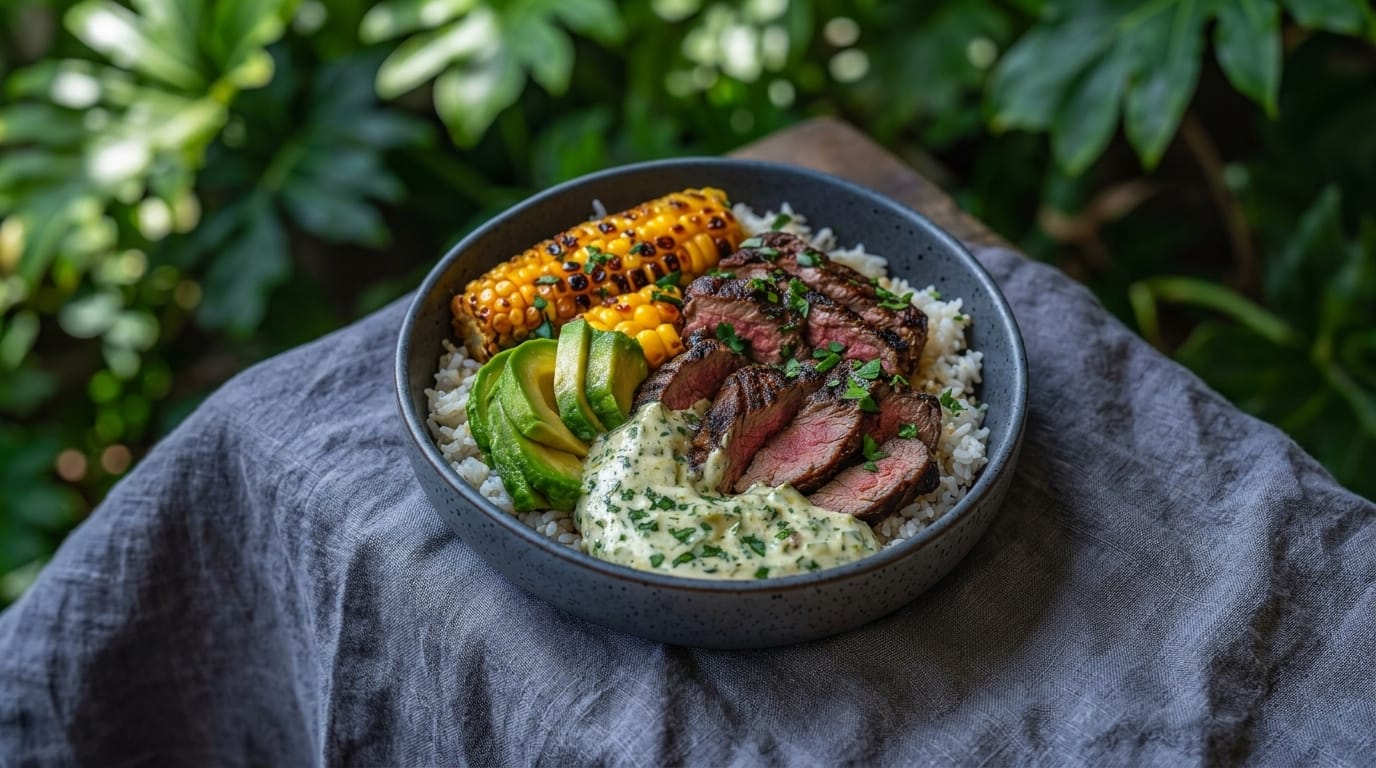 The Ultimate Masterclass Guide to Charred Steak and Sweet Corn Rice Bowls with Creamy Herb Sauce: A Culinary Deep-Dive