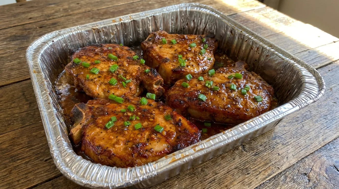 Honey Garlic Baked Pork Chops