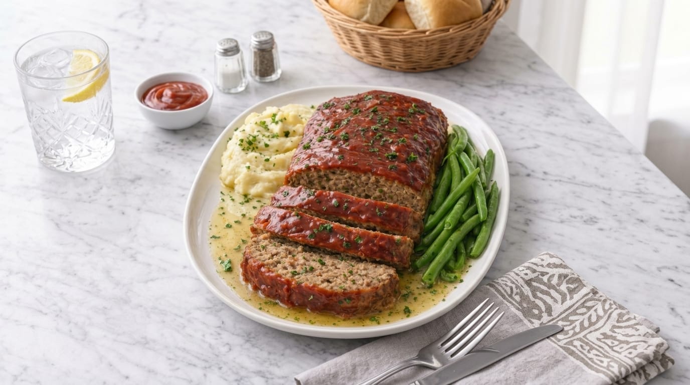 Classic Homemade Meatloaf Recipe – Juicy, Tender & Glazed With Sweet Savory Sauce