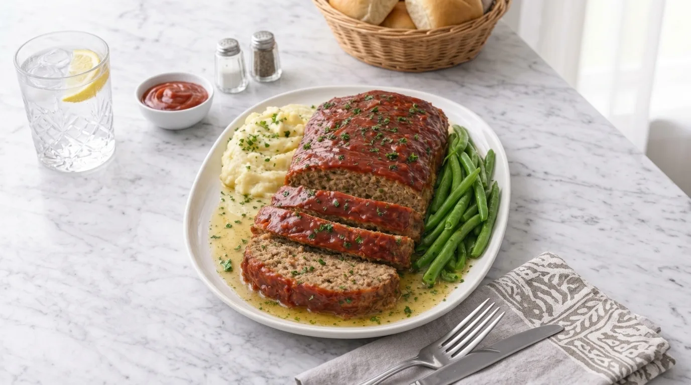 Classic Homemade Meatloaf Recipe – Juicy, Tender & Glazed With Sweet Savory Sauce