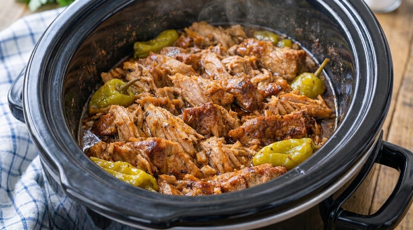 Slow Cooker Mississippi Pot Roast