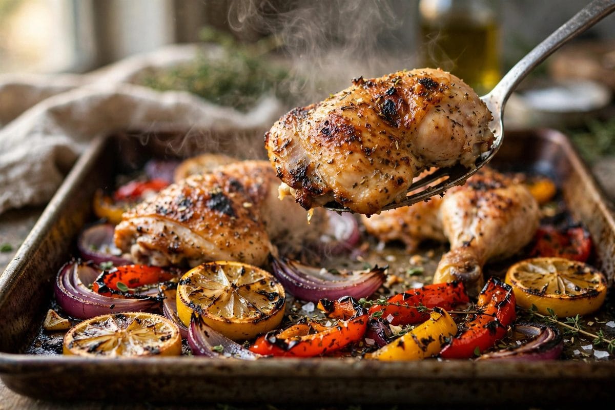 Greek Sheet Pan Chicken (Easy One-Pan Mediterranean Dinner)